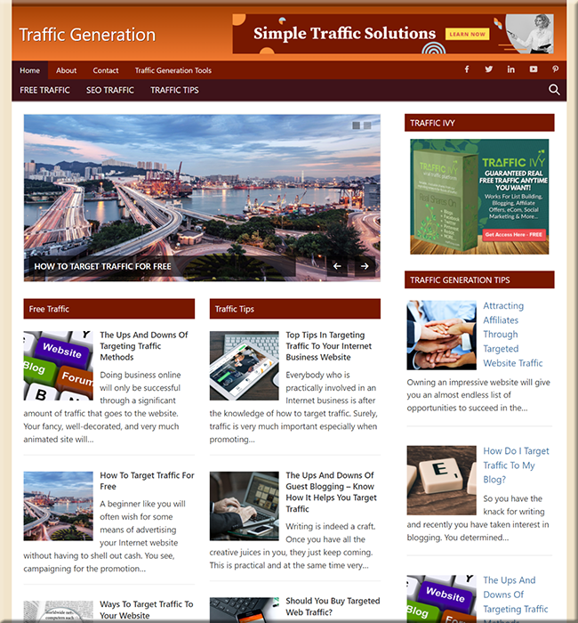 traffic generation niche blog