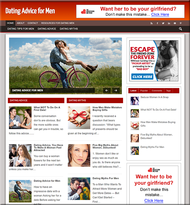 dating advice men niche blog