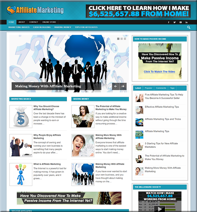 affiliate marketing plr site