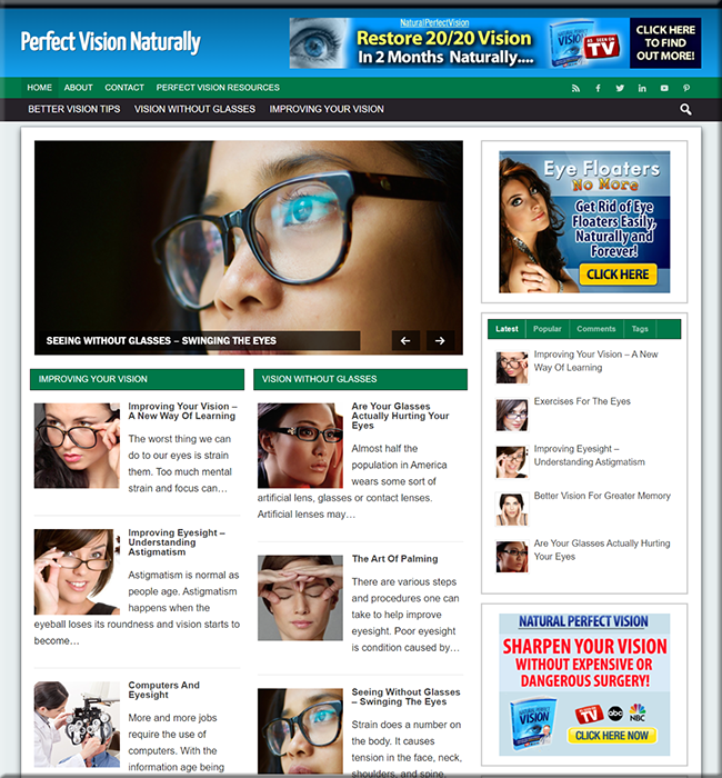 natural vision niche website