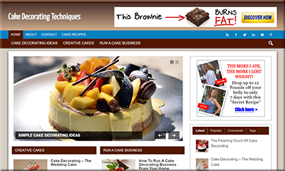 Cake Decorating Niche Website