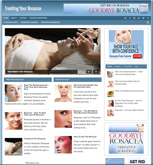 rosacea treatment plr blog