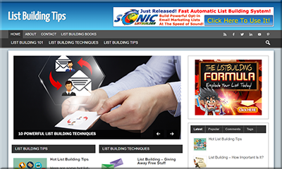 List Building Tips Niche Blog