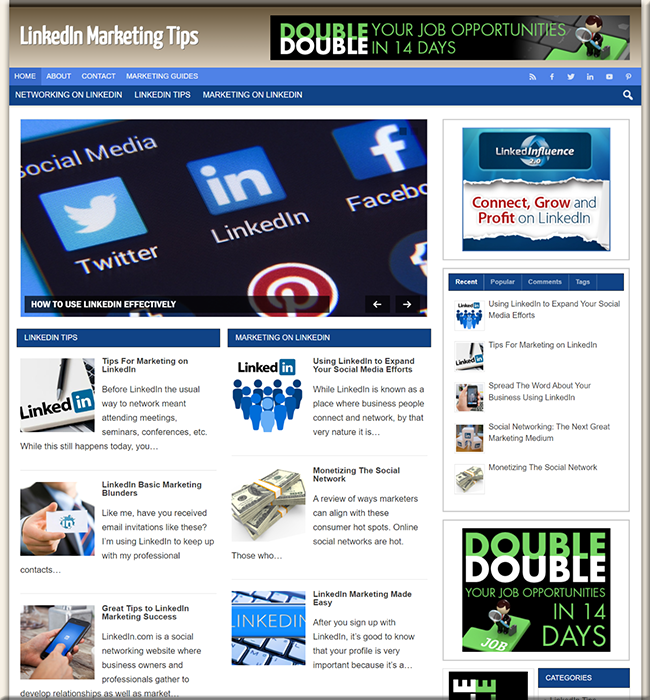 linkedin marketing plr site