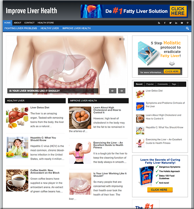 liver health plr niche blog