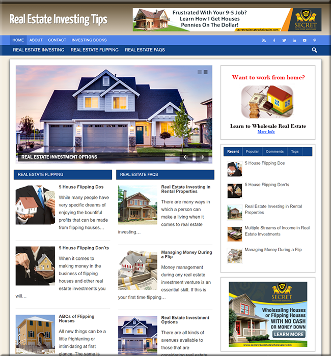 real estate investing niche blog