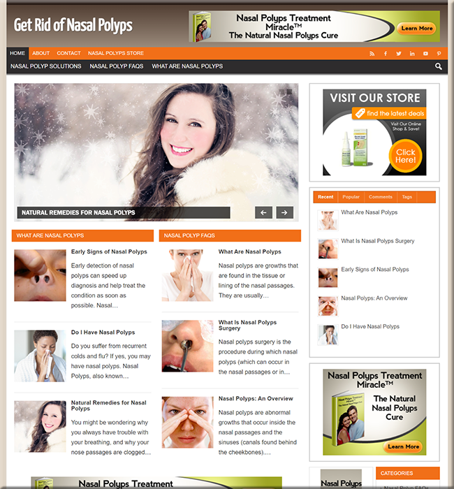 Nasal Polyps Niche Website nasal polyps niche website