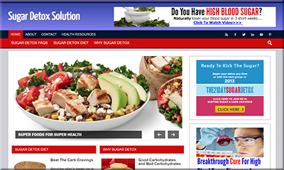 Sugar Detox Niche Website