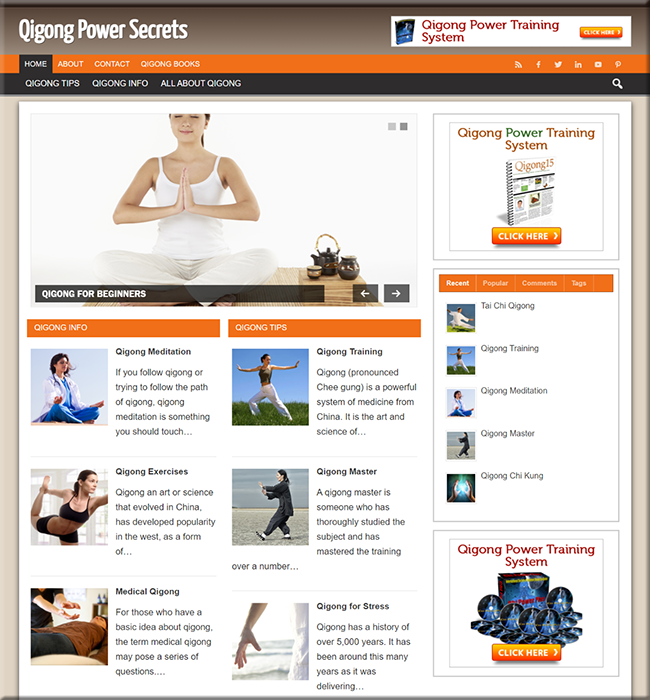 qigong power secrets plr site