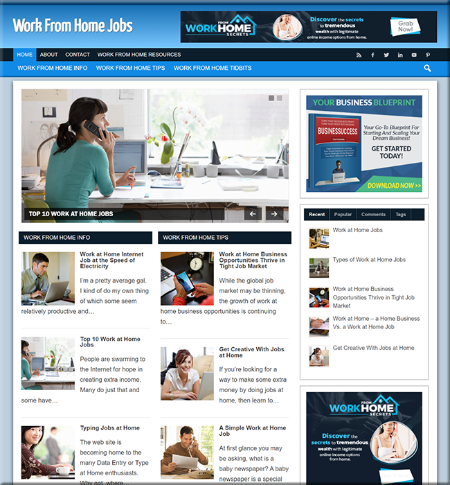 Work From Home Jobs PLR Blog work home jobs plr blog
