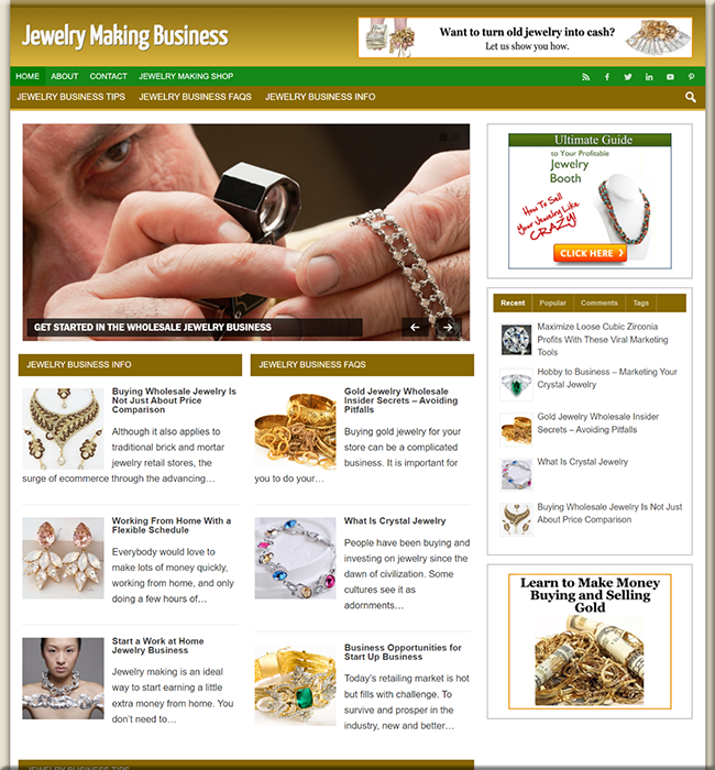 Jewelry Making Niche Website jewelry making niche website