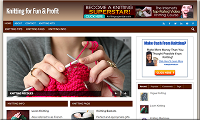 Knitting for Profit PLR Site