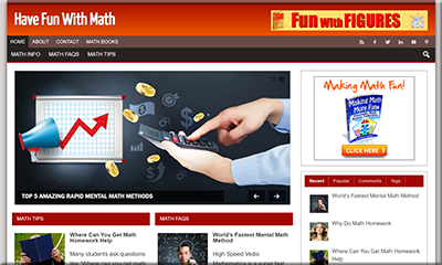 Math Fun Facts Niche PLR Website