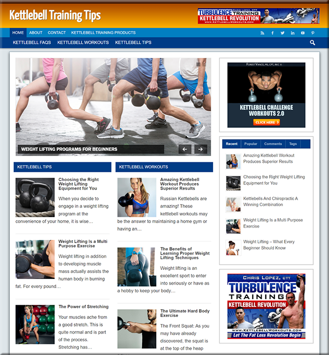 kettlebell training plr blog