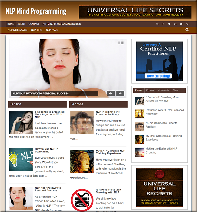 nlp mind programming plr website