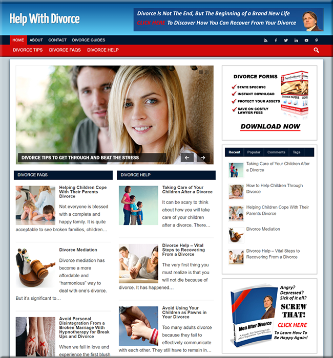 help divorce plr blog