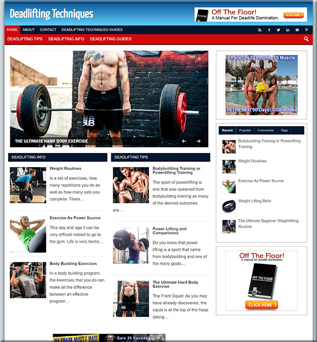 deadlifting techniques plr website