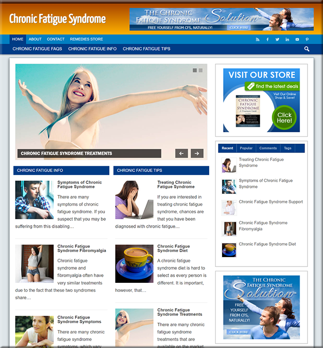 chronic fatigue plr niche blog