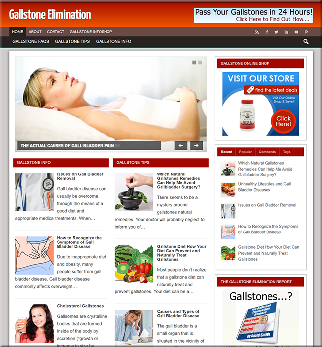 gallstone elimination plr site