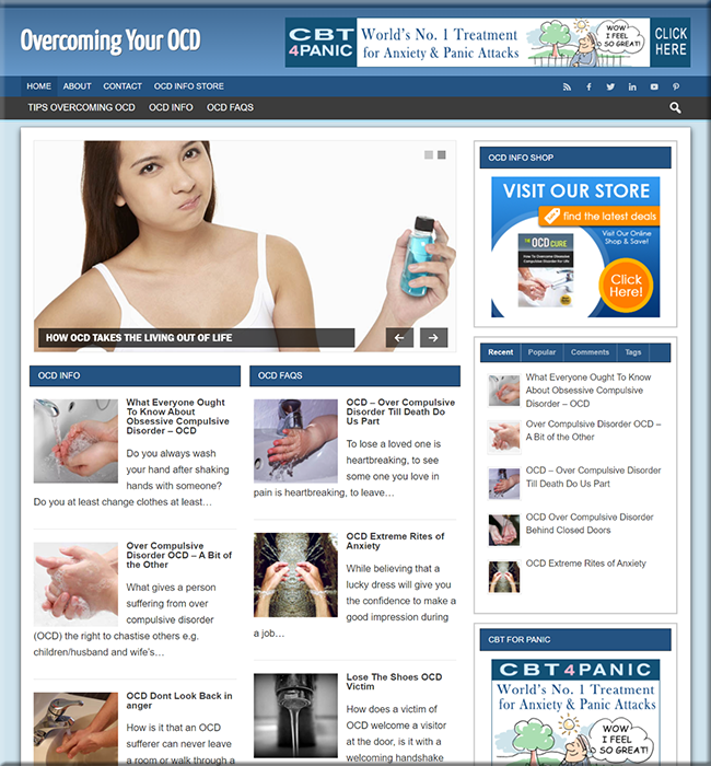 overcoming ocd plr niche blog