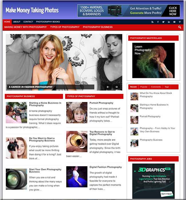 make money photography plr site