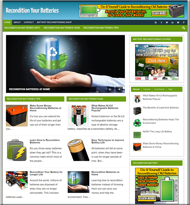 recondition battery plr blog