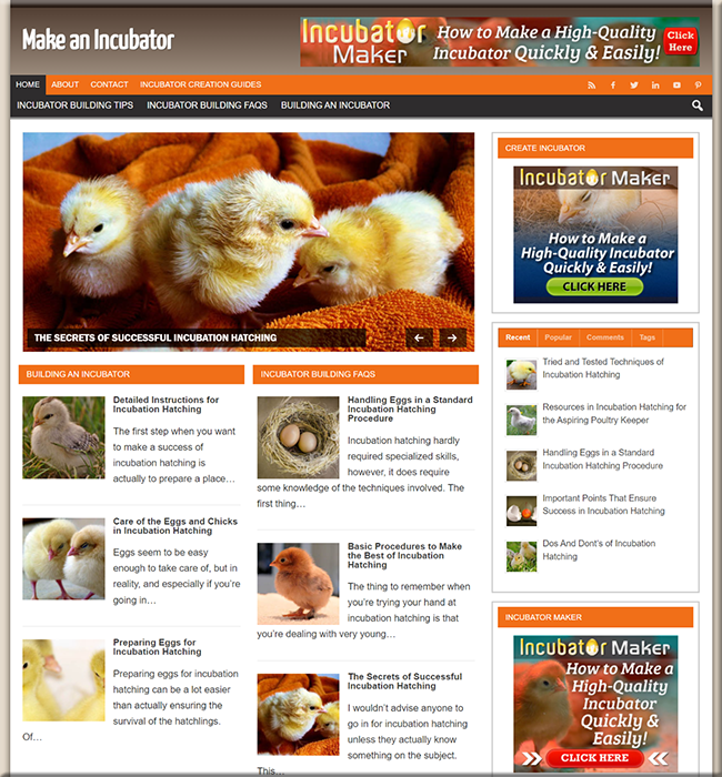 make incubator plr website