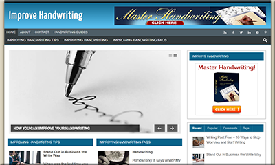Improve Handwriting PLR Blog