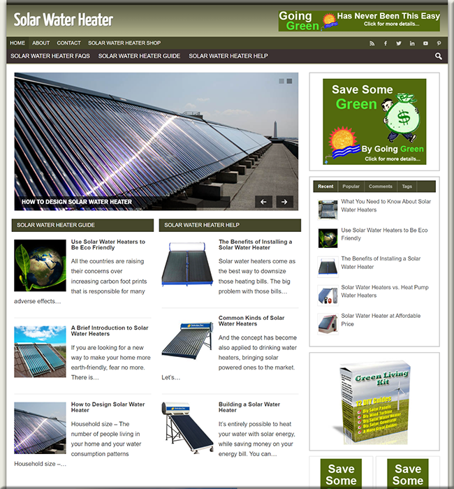 solar water heater plr blog