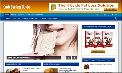 Carb Cycling Niche PLR Website