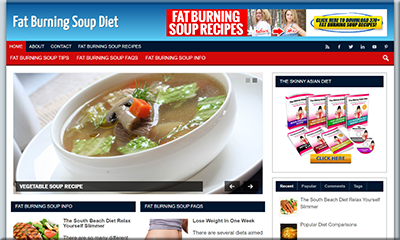 Fat Burning Soup Diet PLR Website