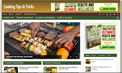 Cooking Tips PLR Niche Blog
