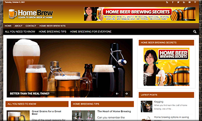Home Brewing Niche Website