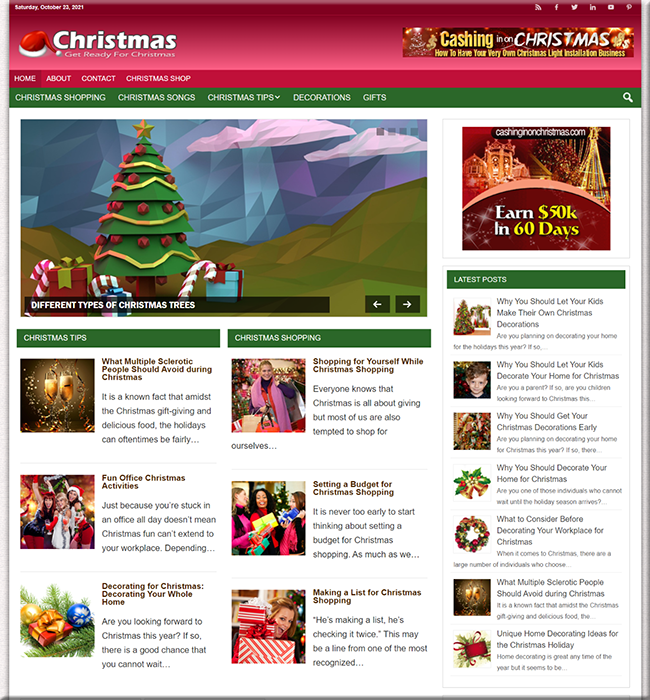 get ready christmas plr website