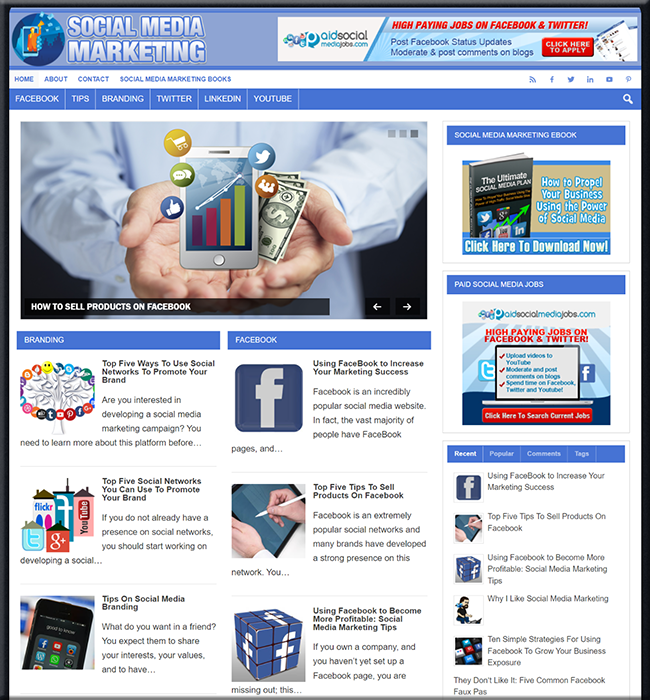 social media marketing plr site