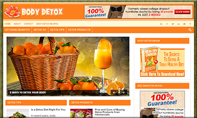 Body Detox PLR Niche Blog