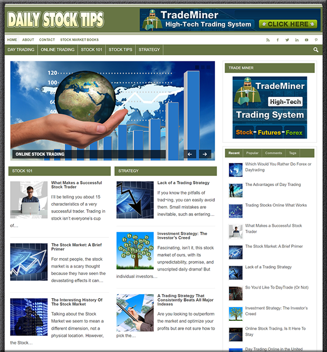 Daily Stock Market PLR Website daily stock market plr website