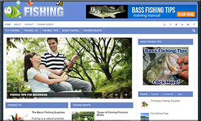 Fishing Guide Niche PLR Website