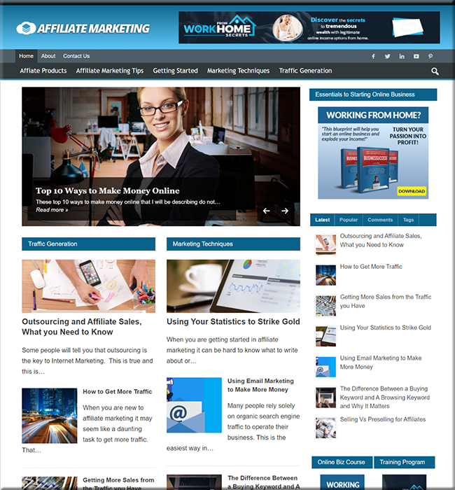 affiliate marketing niche blog