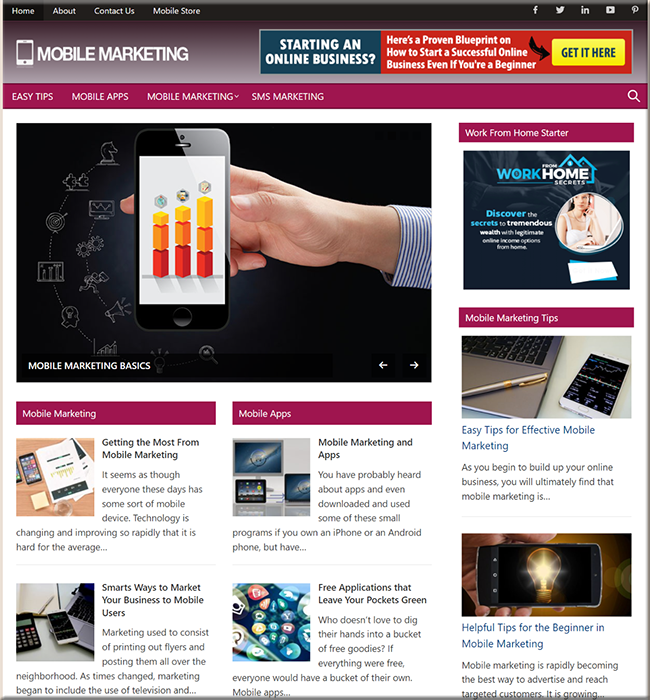 Mobile Marketing Guide PLR Site mobile marketing guide plr site