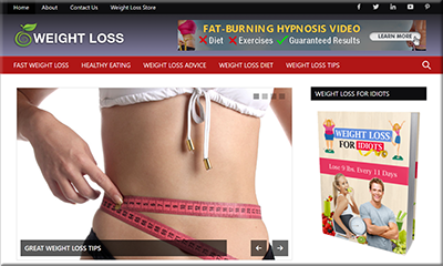 Weight Loss PLR Niche Blog
