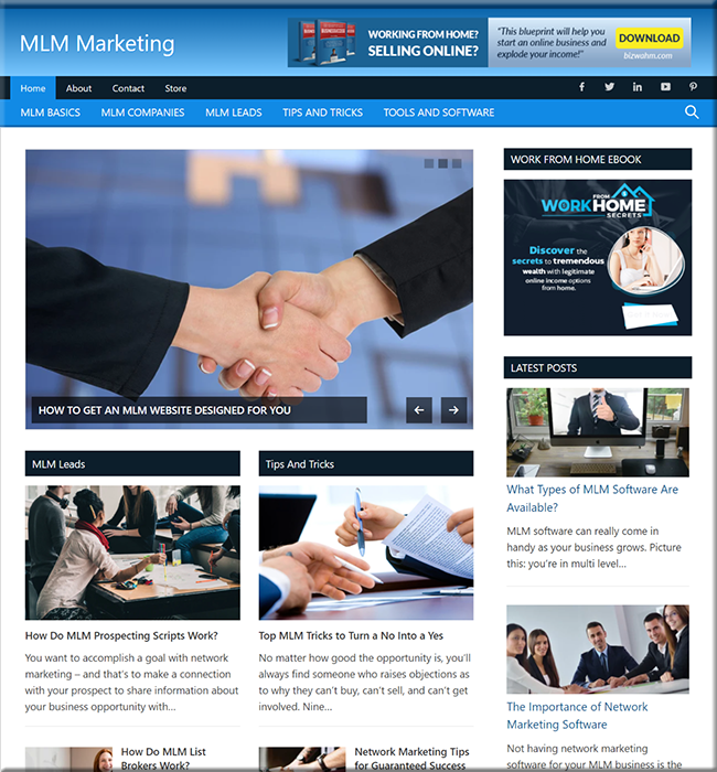 MLM Marketing Niche Website mlm marketing niche website