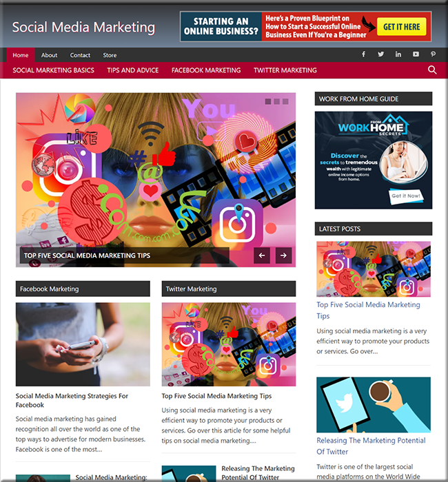 social media marketing plr site