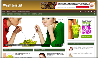 Weight Loss Diet Niche Website