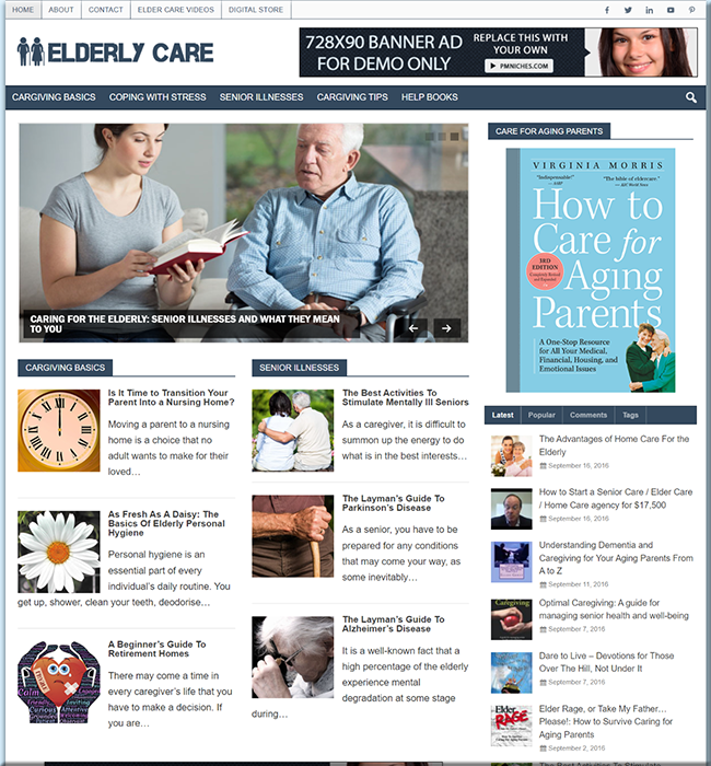 elderly care plr niche blog