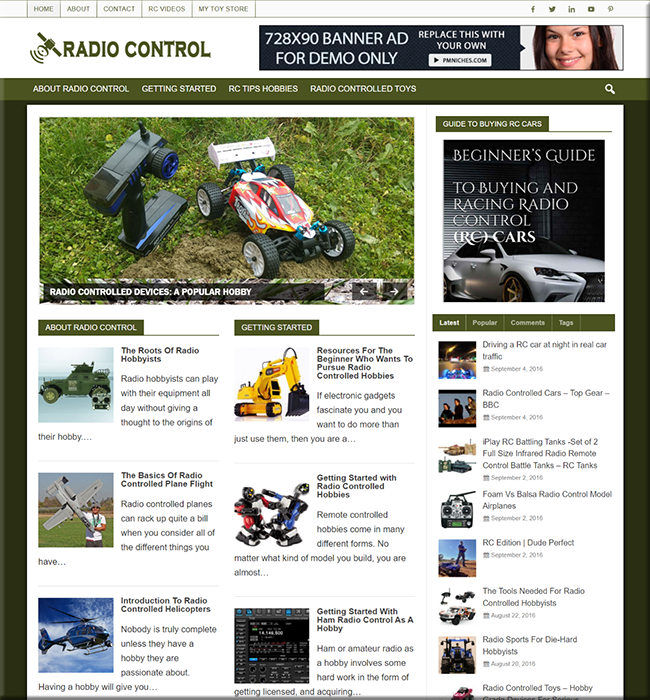 radio control toys plr site
