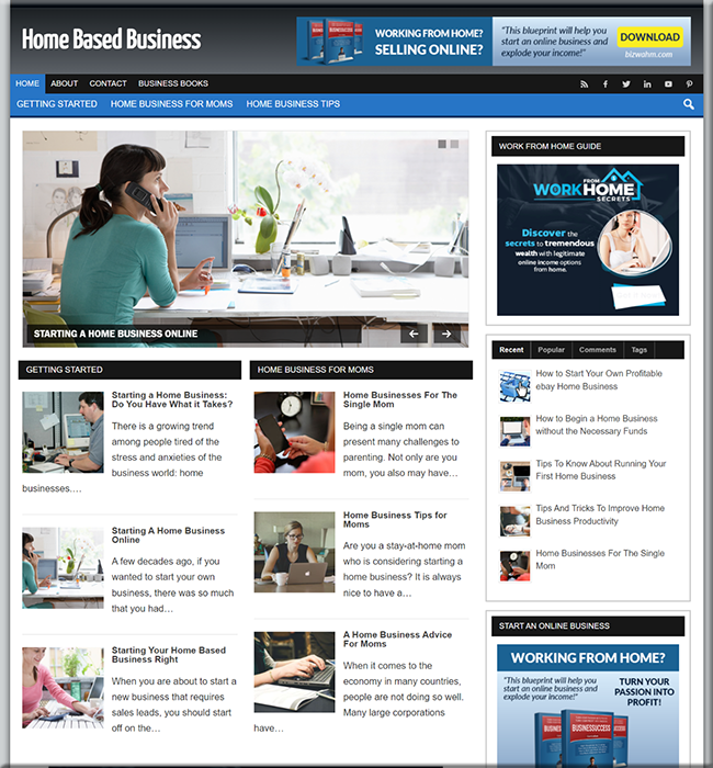 Home Business Niche Website home business niche website