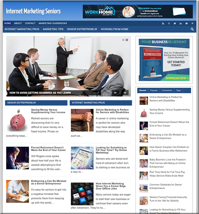 Internet Marketing for Seniors PLR Site internet marketing seniors plr site