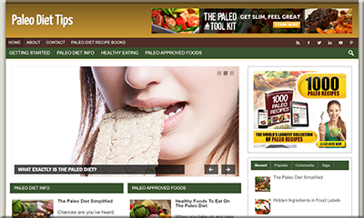 Paleo Diet Niche PLR Website